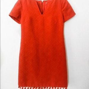 Trina Turk | Orange Pom Pom Dress